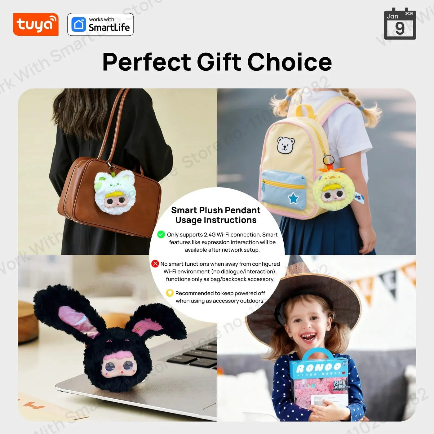 AI Plush Robot w/LED Eyes & Voice Control,Interactive Smart Toy Companion for Kids