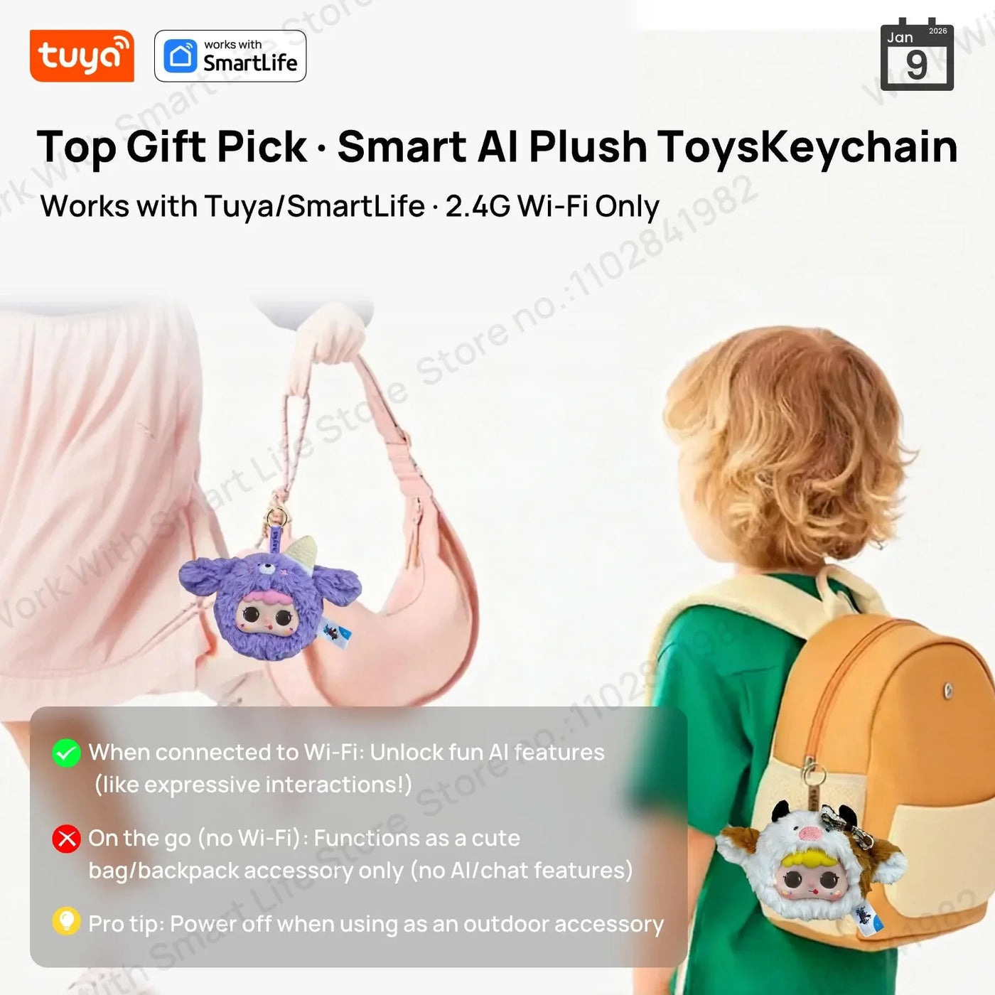 AI Plush Robot w/LED Eyes & Voice Control,Interactive Smart Toy Companion for Kids