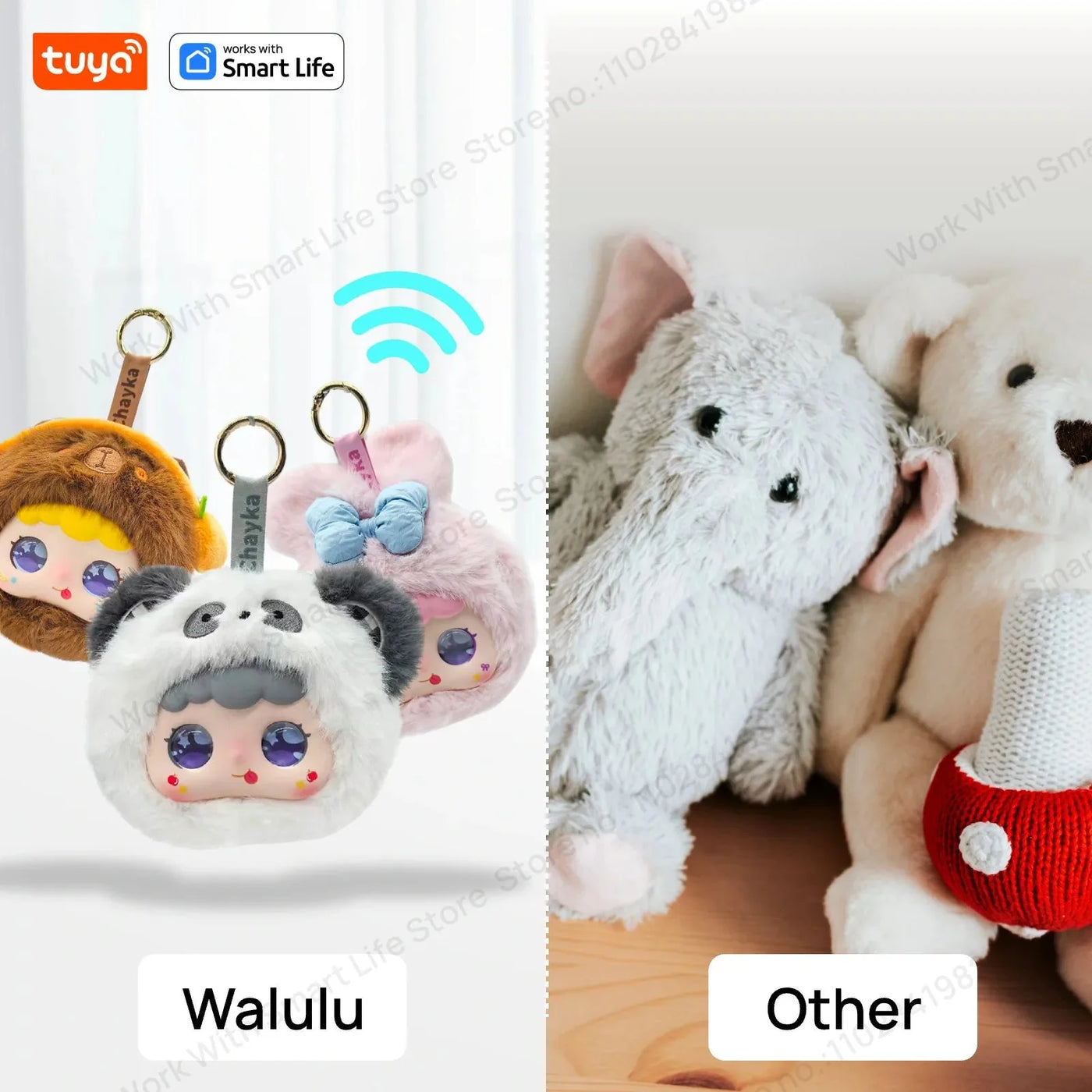 AI Plush Robot w/LED Eyes & Voice Control,Interactive Smart Toy Companion for Kids