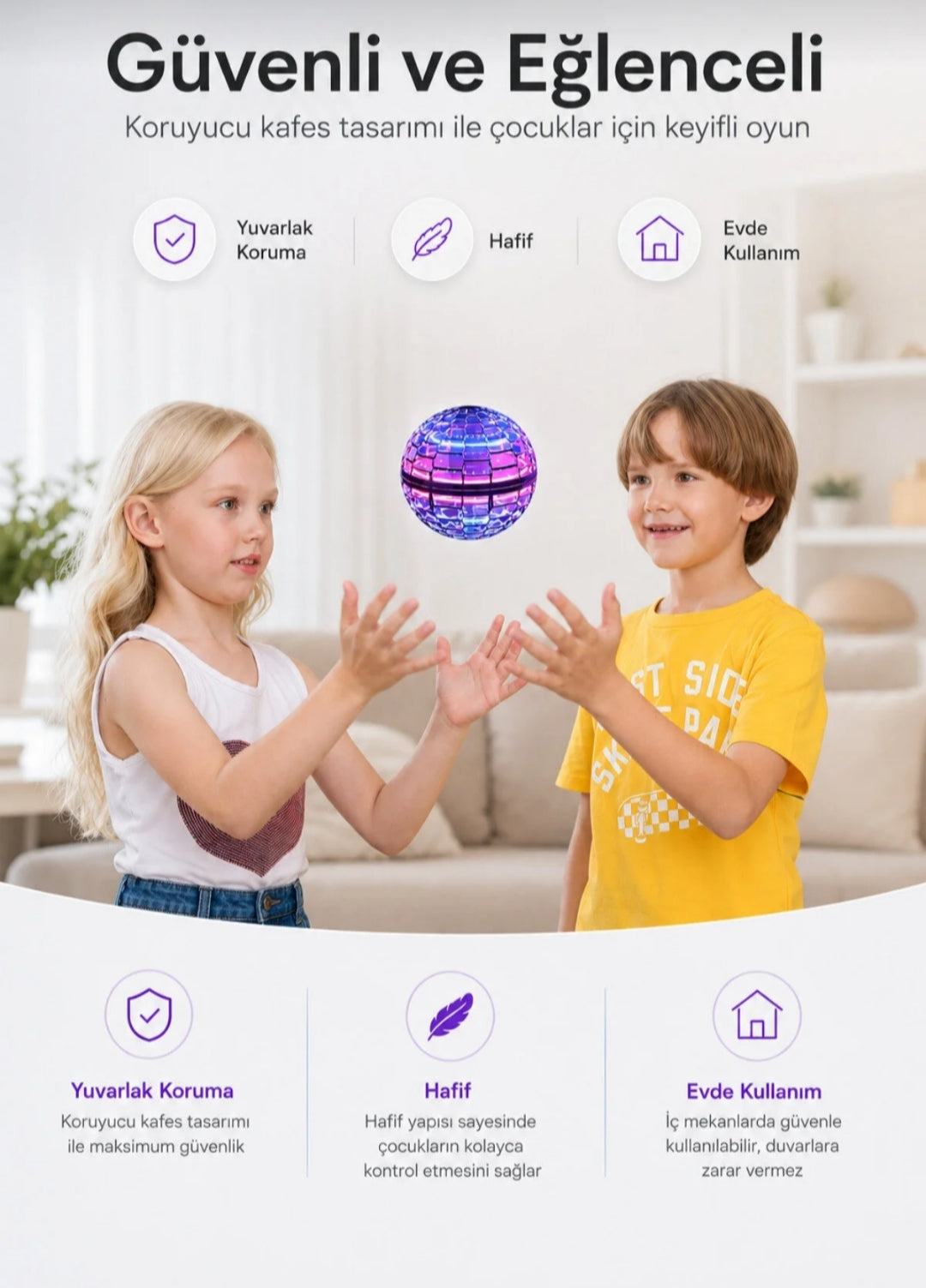 Uçan Top — Sensörlü LED Işıklı Flying Ball
